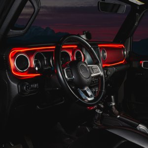 Jeep Gladiator JT LED Dash Strip Kit - Interior - ORACLE Lighting - Dynamic ColorSHIFT - `20-`23